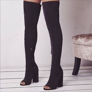 Stretchy Thigh High Boots